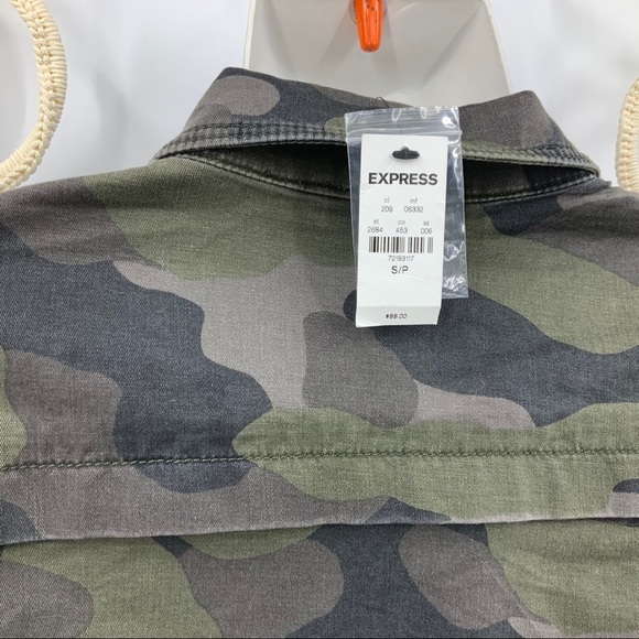Express military inspired camo jacket NWT - Picture 5 of 15